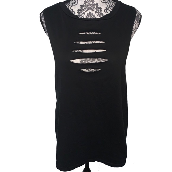 Reebok Tops - REEBOX Tank Top ‼️ Shredded Work-out Top - Large